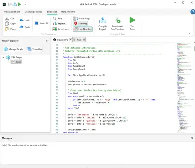 Access-specific VBA code example