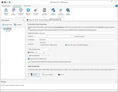 Key Generator — create license keys for your customers