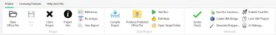 Protect ribbon tab - the primary workflow toolbar